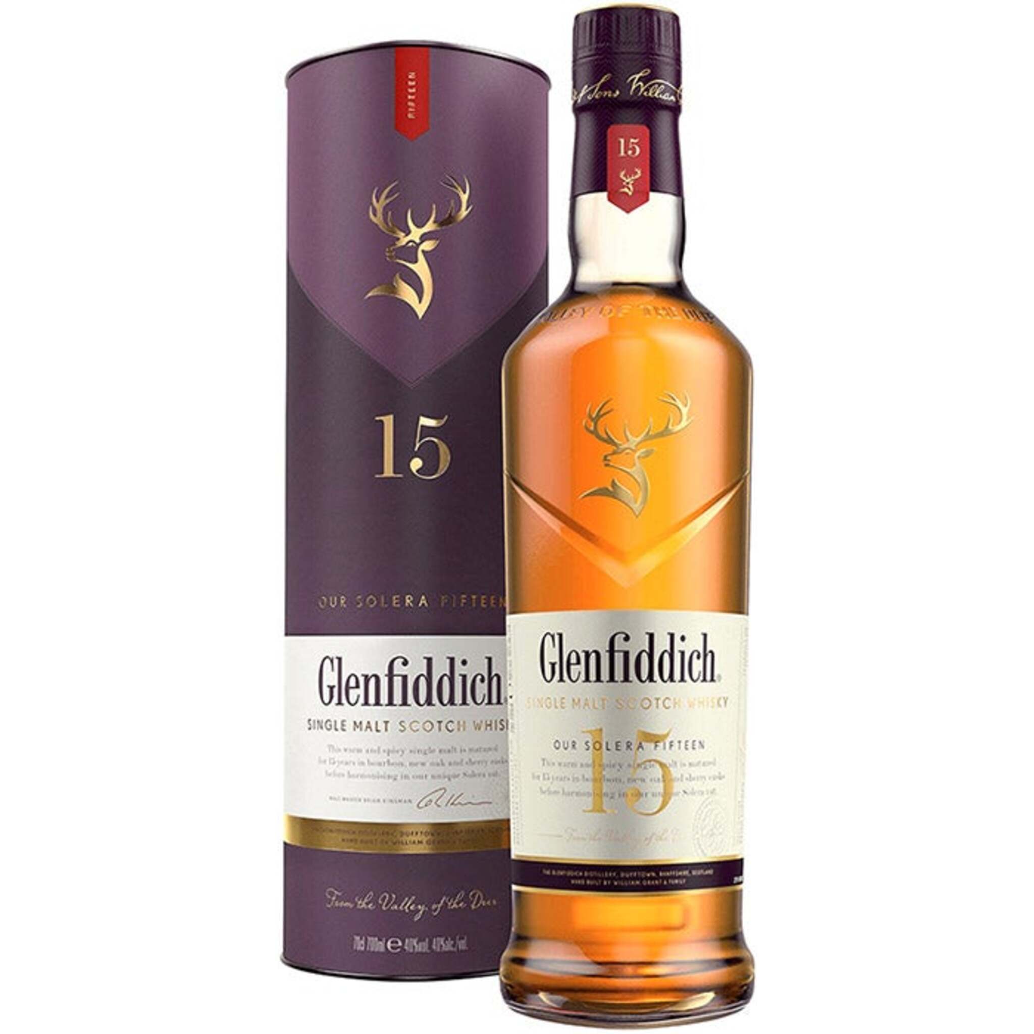 Buy Glenfiddich 15 Year Solera Reserve Single Malt 700ml w/Gift
