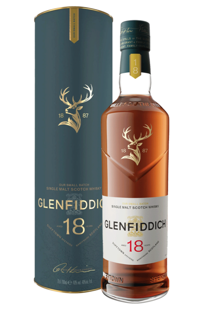 Glenfiddich 18 year Single Malt 700ml Bottle with Gift box