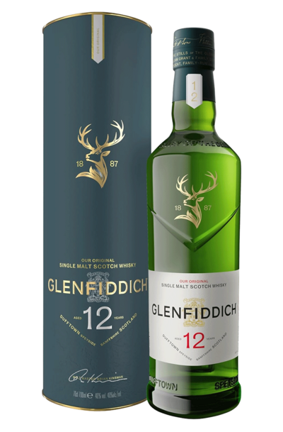 Glenfiddich 12 Year Single Malt 700ml Bottle with Gift Box
