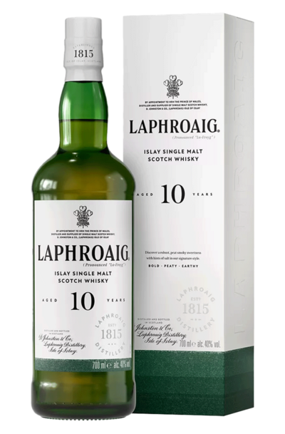 Laphroaig 10 Year 700ml Bottle with Gift Box