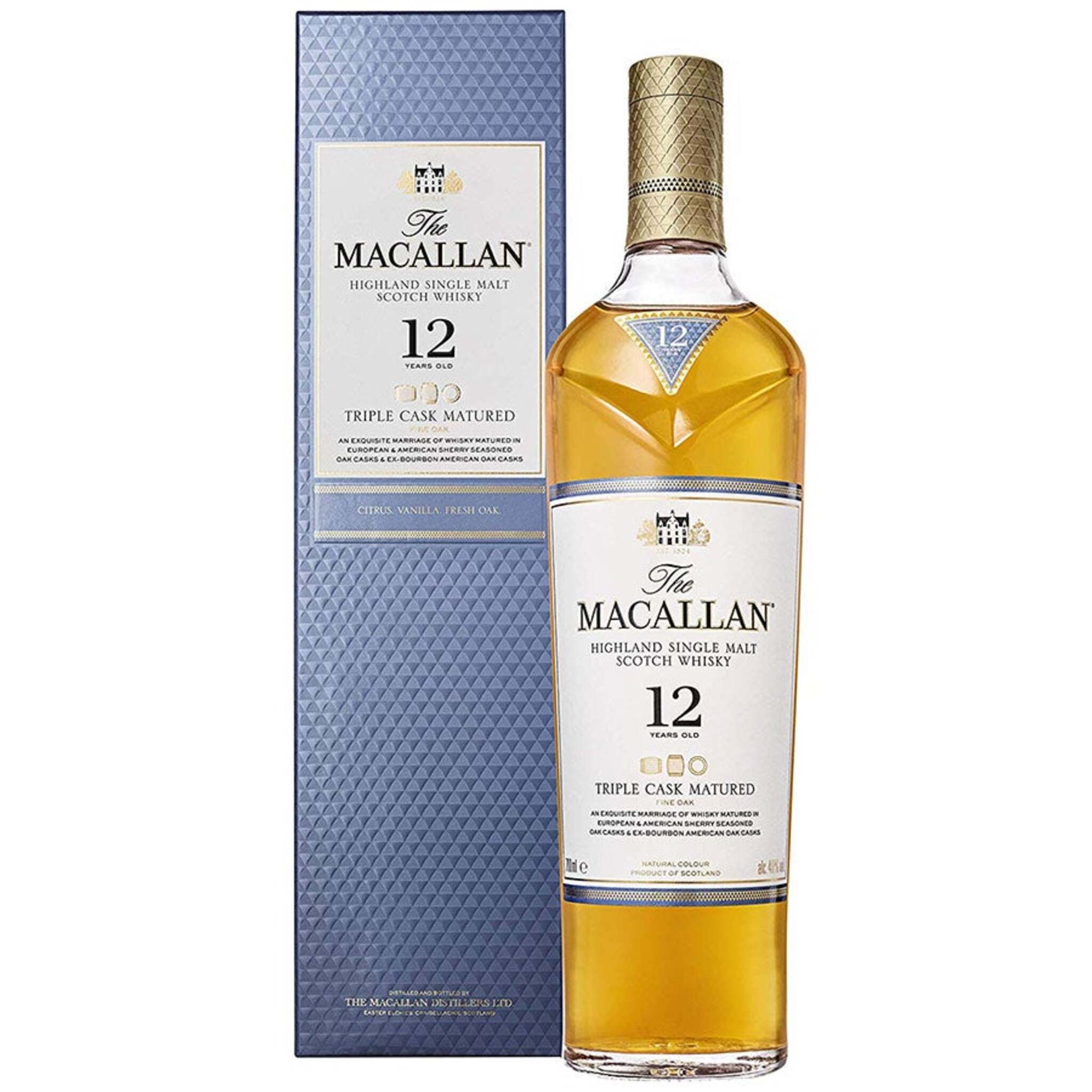 ウイスキー The Macallan Fine Oak 12 Years Old 700ml Buy Macallan 12 Years Triple Cask Matured 700ml w/Gift Box at the