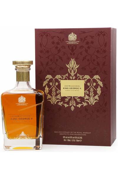 John Walker & Sons King George V Royal Warrant 80th Anniversary 700ml bottle and box