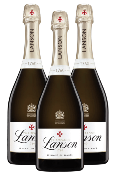 3 x Lanson Blanc de Blancs 750ml