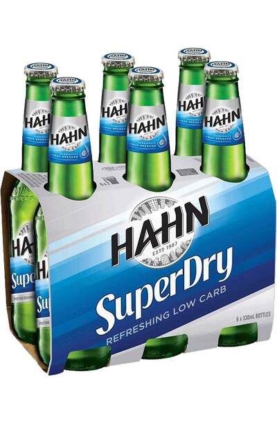 6x Hahn Super Dry Pint Beer Pack 330ml
