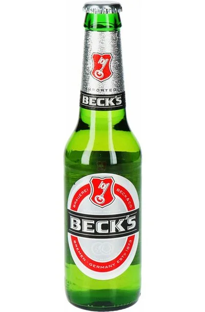 COLD Becks Beer Bottle 330ml