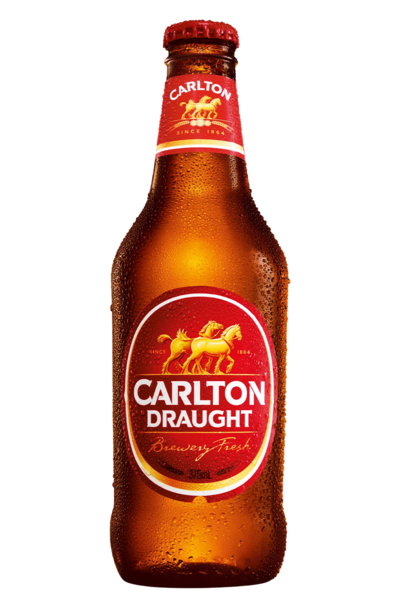 Carlton Draught Beer Bottle 375ml