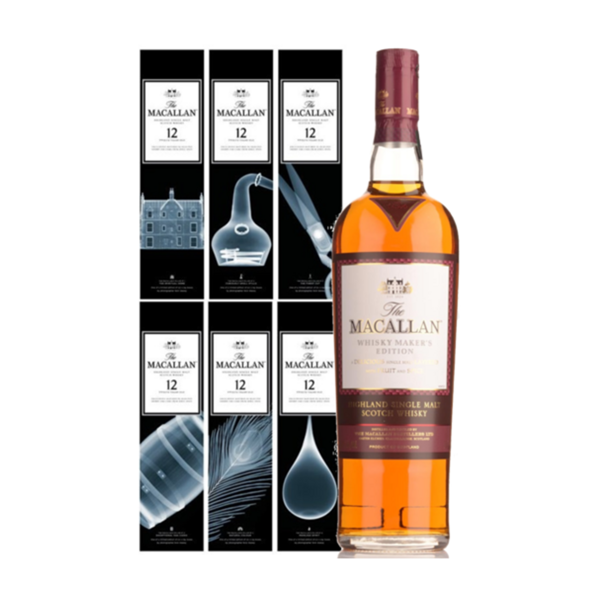 Buy Macallan X-Ray - 6 Bottle Set - Nick Veasey Limited Edition