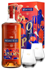 Martell VSOP 700ml Bottle Giftset with 2 Glasses