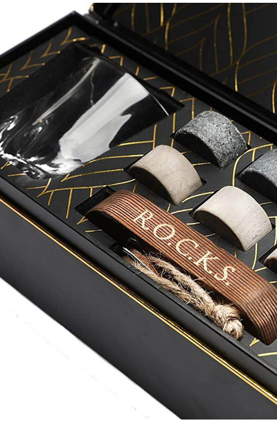 ROCKS The Connoisseur's Set Twist Glass Edition Gift Set