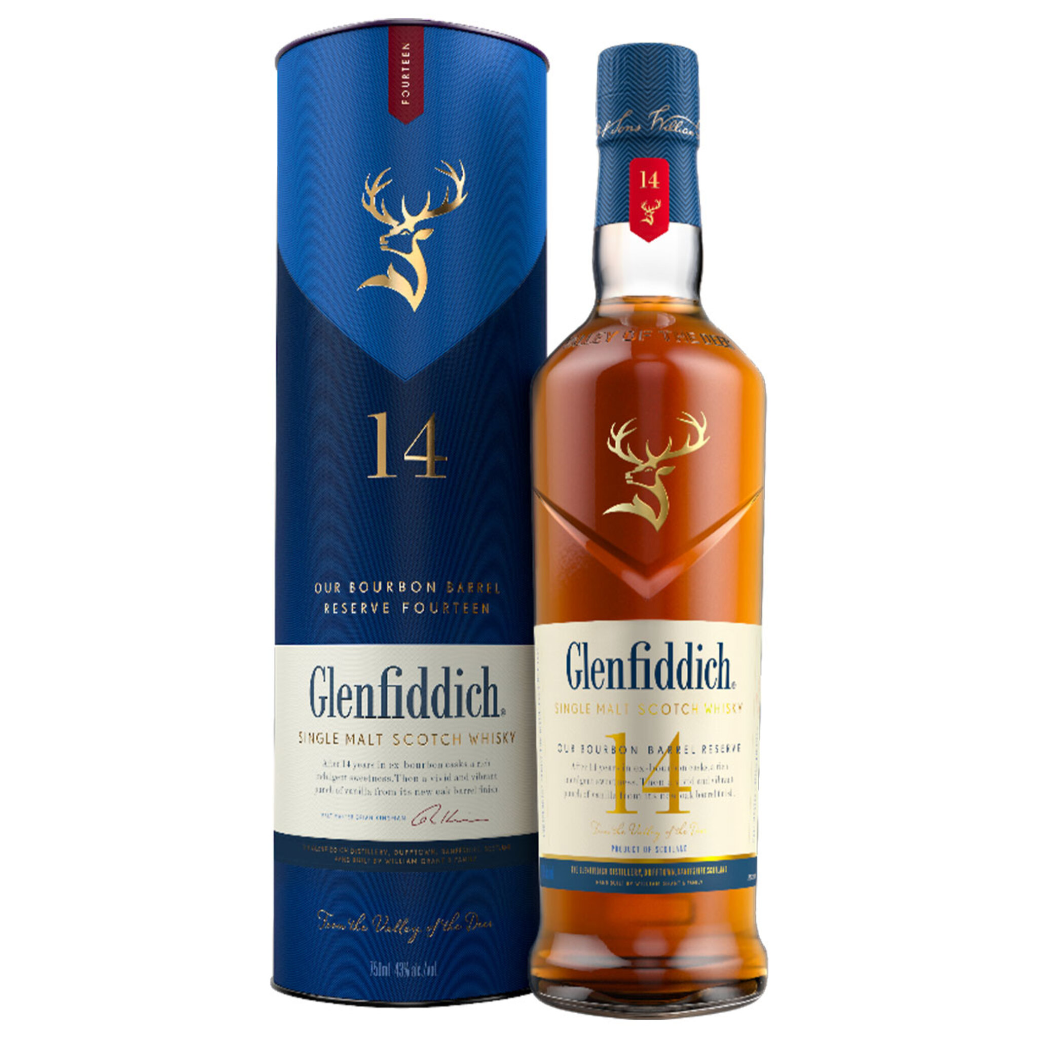 Glenfiddich 14 Year Old シングルモルトウイスキー Buy Glenfiddich 14 Year Old Bourbon Barrel Reserve Single Malt