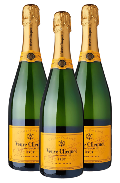 3 x Veuve Clicquot Brut 750ml