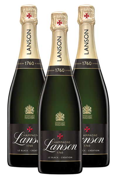 3 x Lanson Le Black Creation Brut 750ml