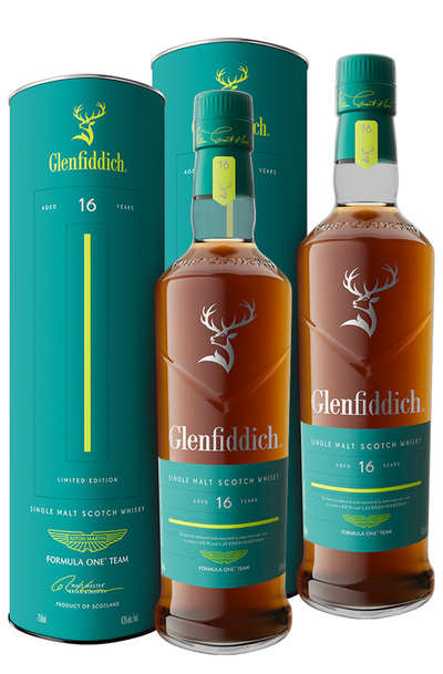 2x Glenfiddich 16 Year Aston Martin Formula One Edition Single Malt 700ml w/Gift Box