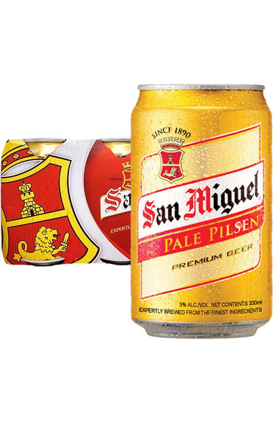 6 x San Miguel Pale Pilsen Can Pack 330ml