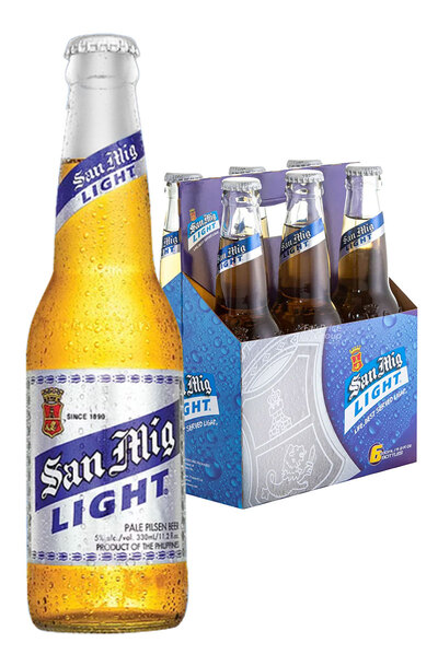 6 x San Miguel Light Beer Bottles Pack 330ml