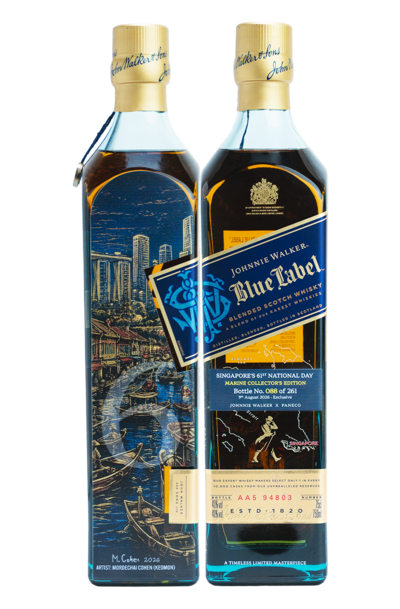 Johnnie Walker Blue Label Singapore's 61st National Day Marine Collector's Edition 750ml w/Gift Box