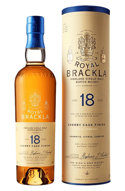 Royal Brackla 18 Year Old Single Malt 700ml Bottle with Gift Box