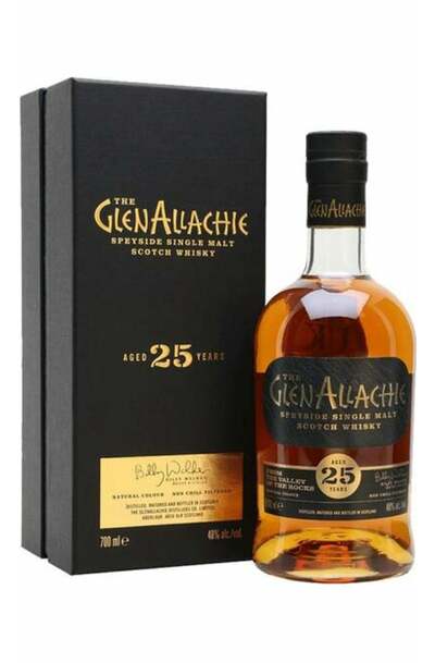 GlenAllachie 25 Year Single Malt 700ml Bottle w/Gift Box