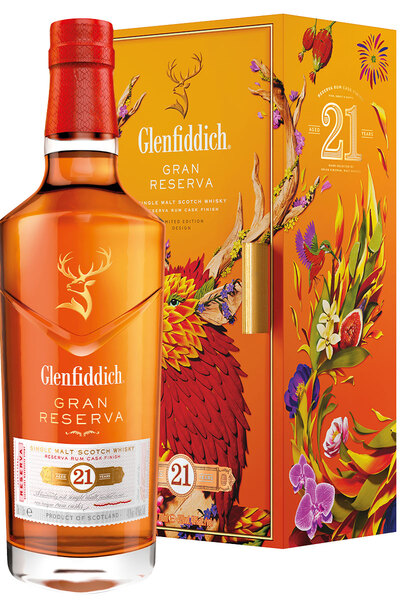 Glenfiddich 21 Years 700ml Lunar New Year 2024 Limited Edition Gift Box 