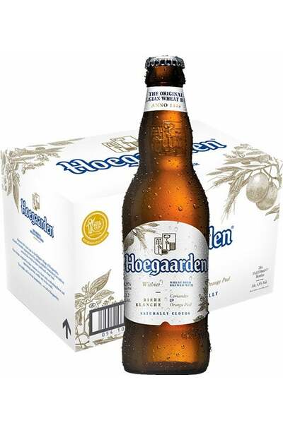 24 x Hoegaarden White Beer Bottles Case