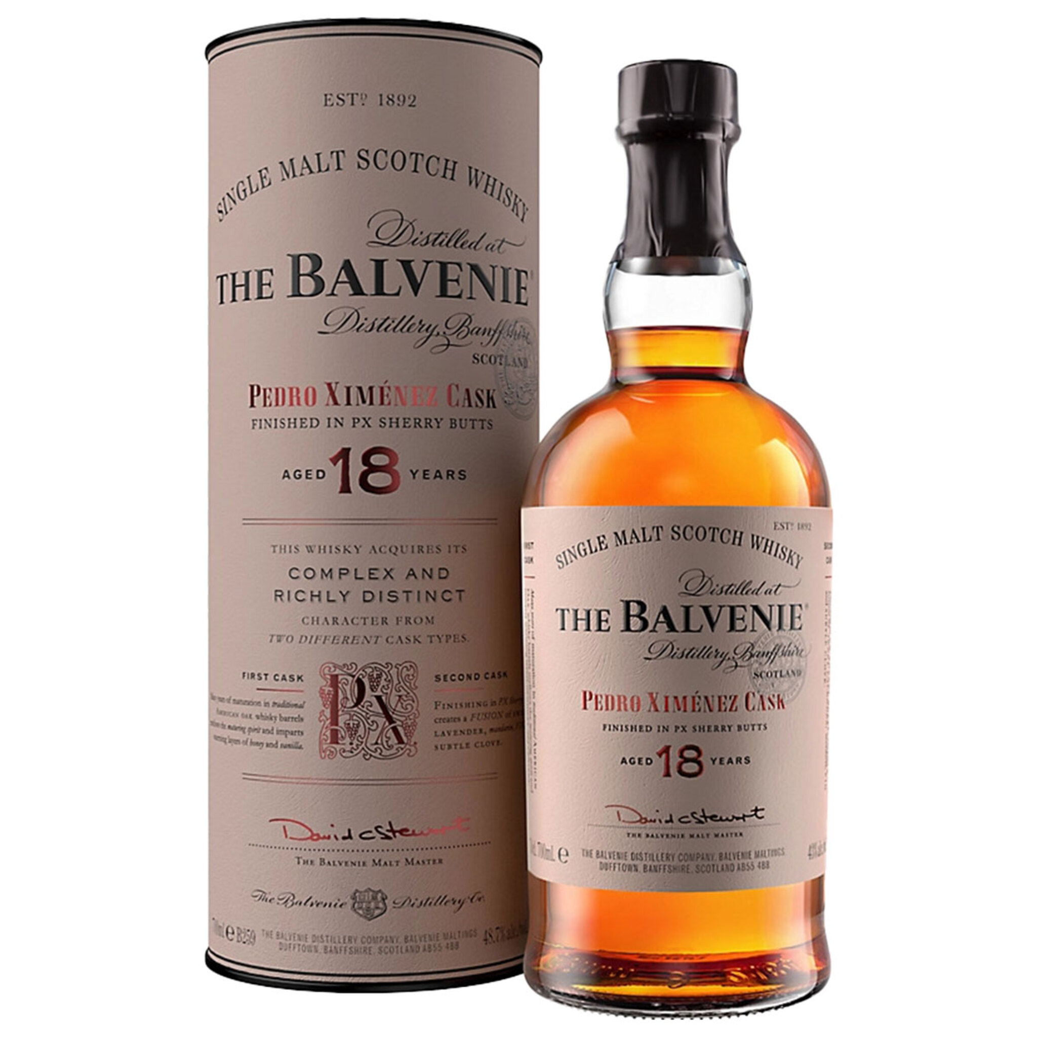 み*と様 THE BALVENIE 18年 ブランデー ギフトボックス付き　未開 Buy Balvenie 18 Years Pedro Ximenez Cask 700ml w/Gift Box at the