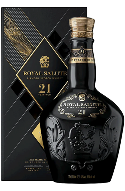 Royal Salute 21 Years Old The Peated Blend 700ml Bottle with Gift Box