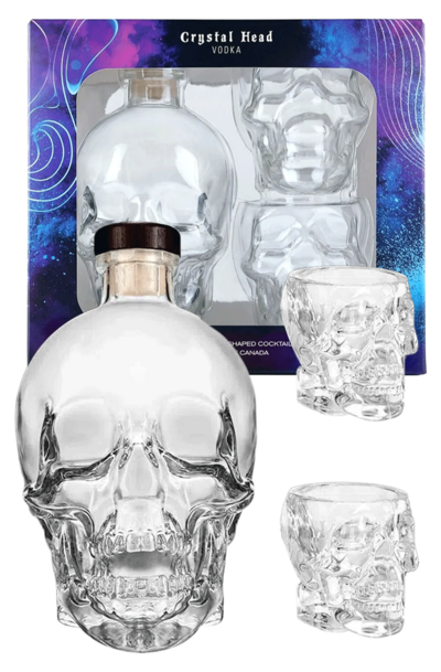 Crystal Head 700ml Gift Set with 2 Glasses