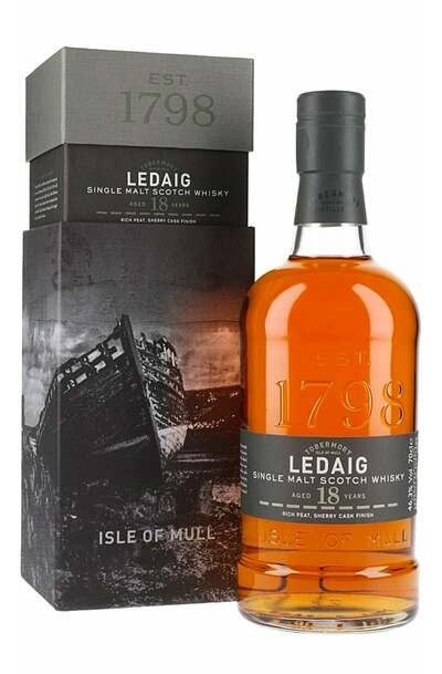 Ledaig 18 Year Single Malt 700ml Bottle with Gift Box