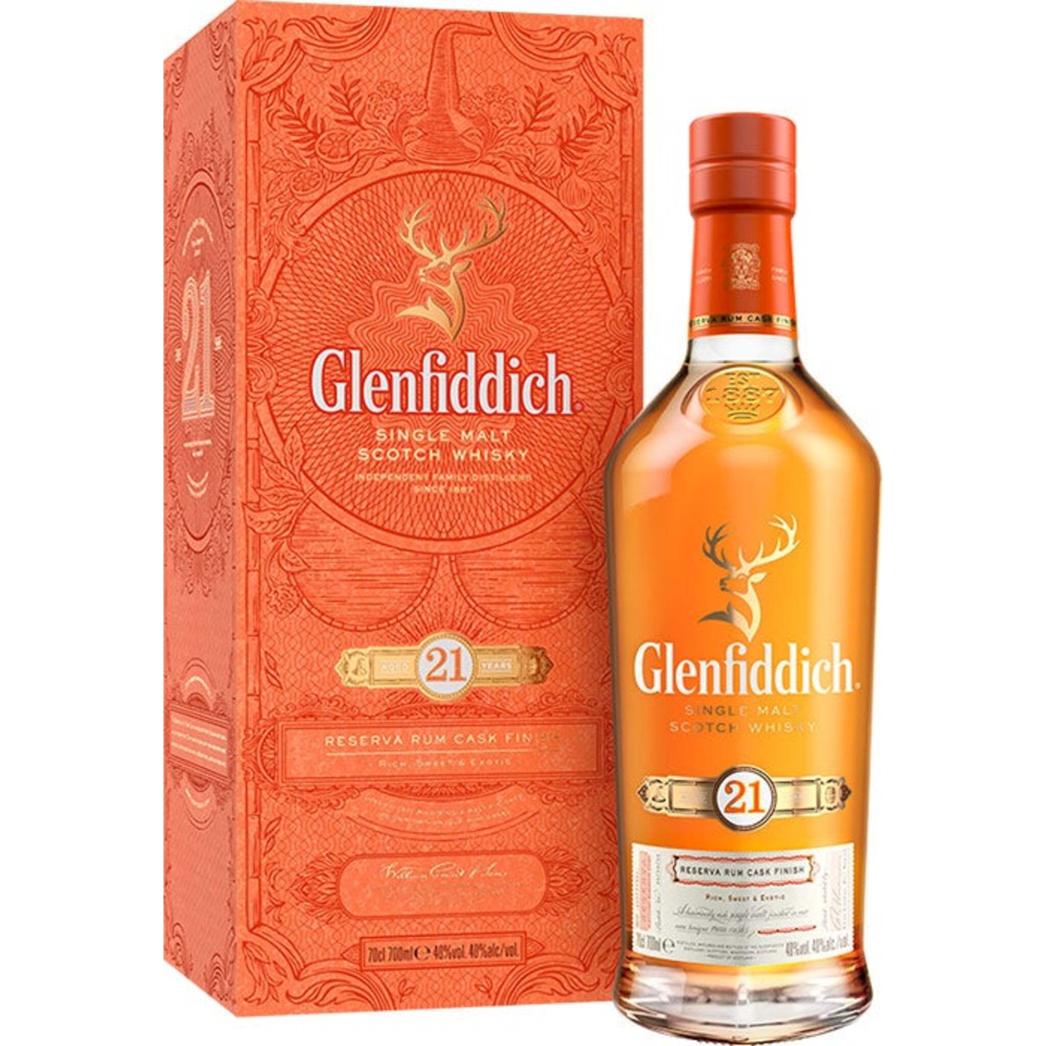 Buy Glenfiddich 21 Year Old Gran Reserva Single Malt 700ml w/Gift