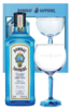 Bombay Sapphire 750ml Bottle Giftset with Glass