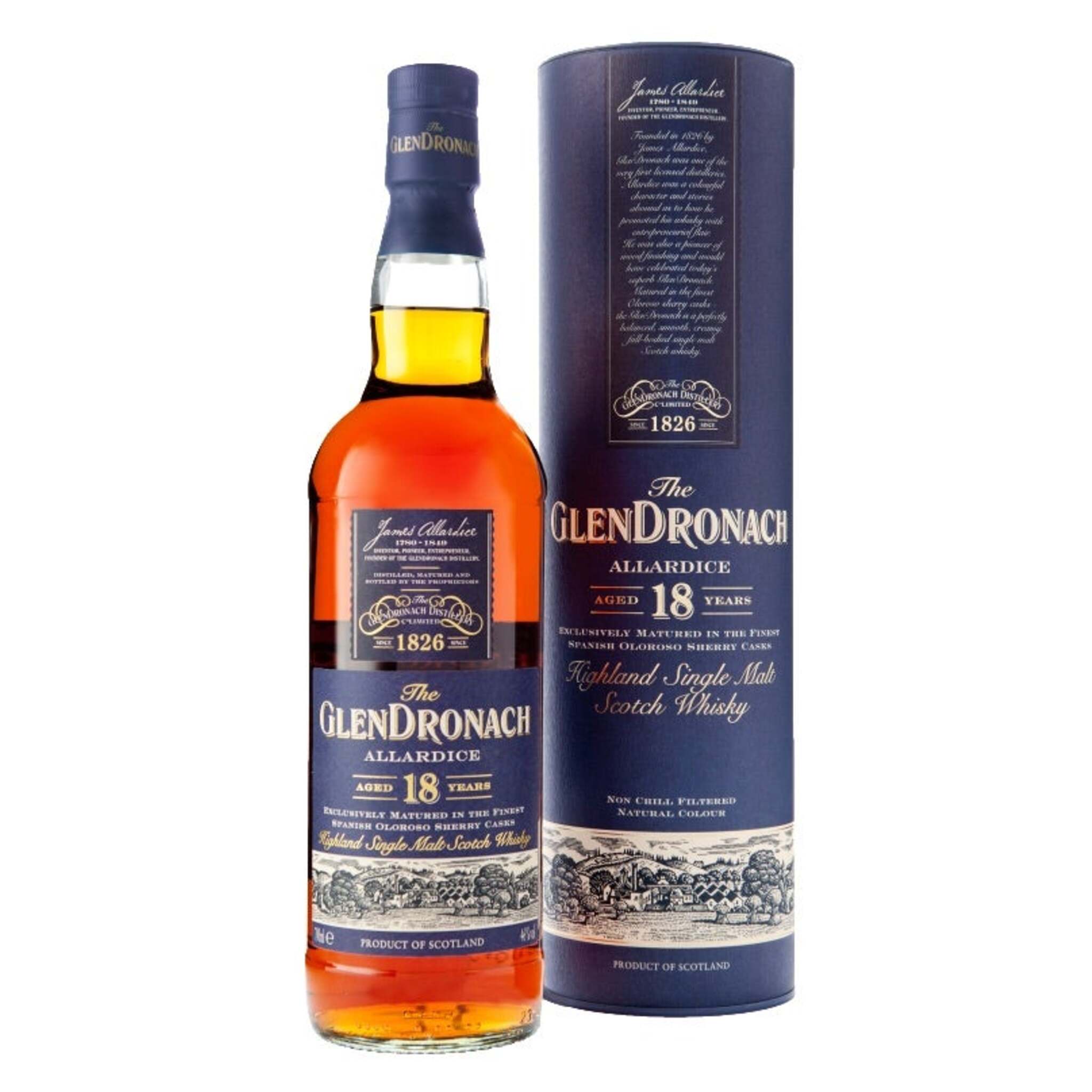 Buy Glendronach Allardice 18 Year 700ml w/Gift Box at the best