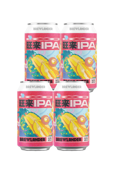 4 x Brewlander Ong Lai IPA Can Pack 330ml