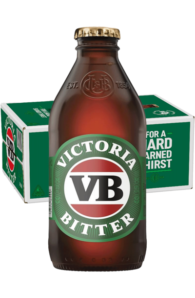 24 x Victoria Bitter Beer Bottle 375ml