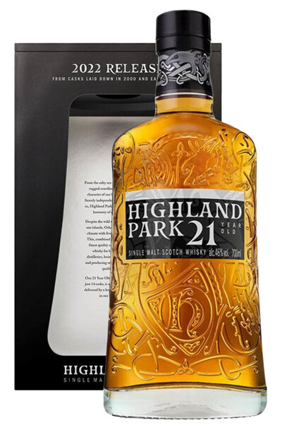Highland Park 21 Years Single Malt 700ml Bottle with Gift Box