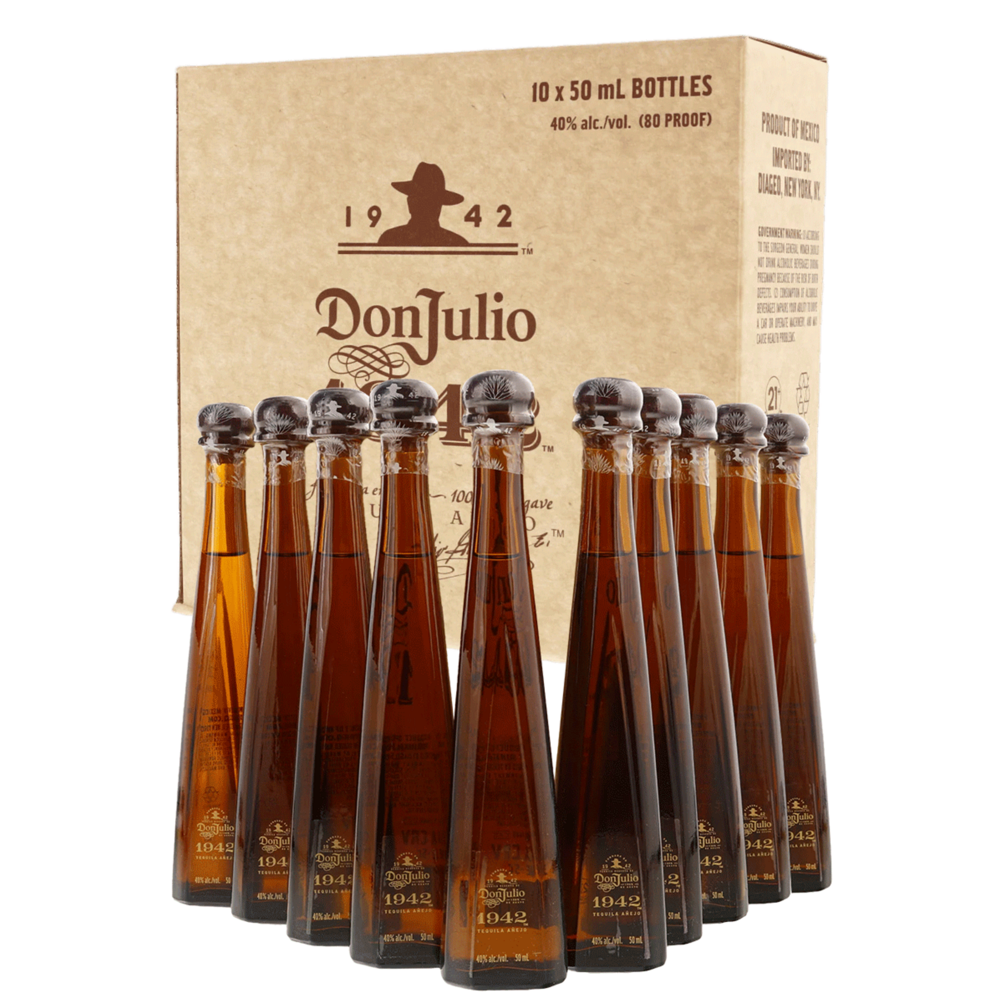 Buy Don Julio 1942 Tequila Mini Party Box 50ml x 10 at the best