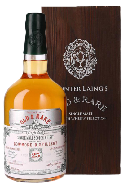 Bowmore Old & Rare 25 Year (Hunter Liang) bottle and box