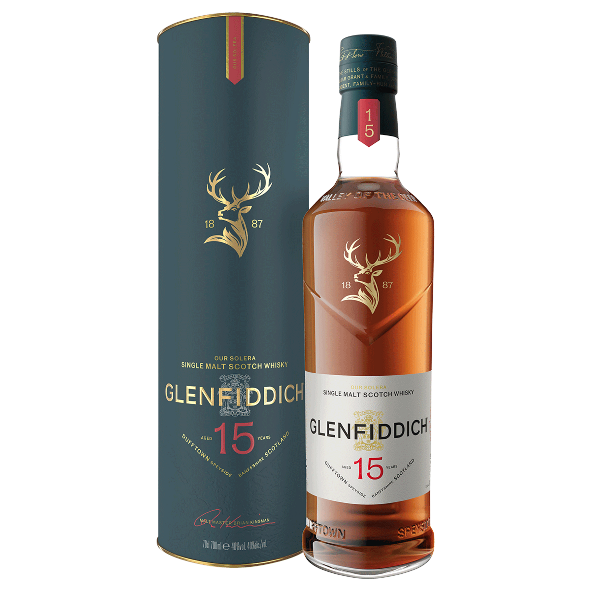 Buy Glenfiddich 15 Year Solera Single Malt 700ml w/Gift Box at the