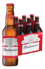 6x Budweiser Beer Bottles Pack 330ml