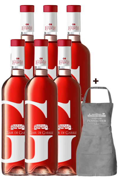 6 x Clair de Garille IGP Pays d'Oc 750ml w/ Apron