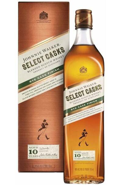 Johnnie Walker Select Cask - Rye Cask Finish bottle and box