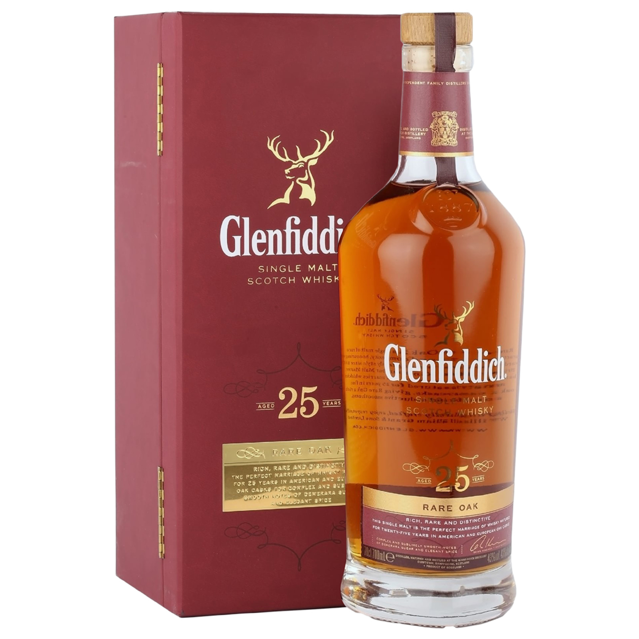 Buy Glenfiddich 25 Year Single Malt 700ml w/Gift Box at the best