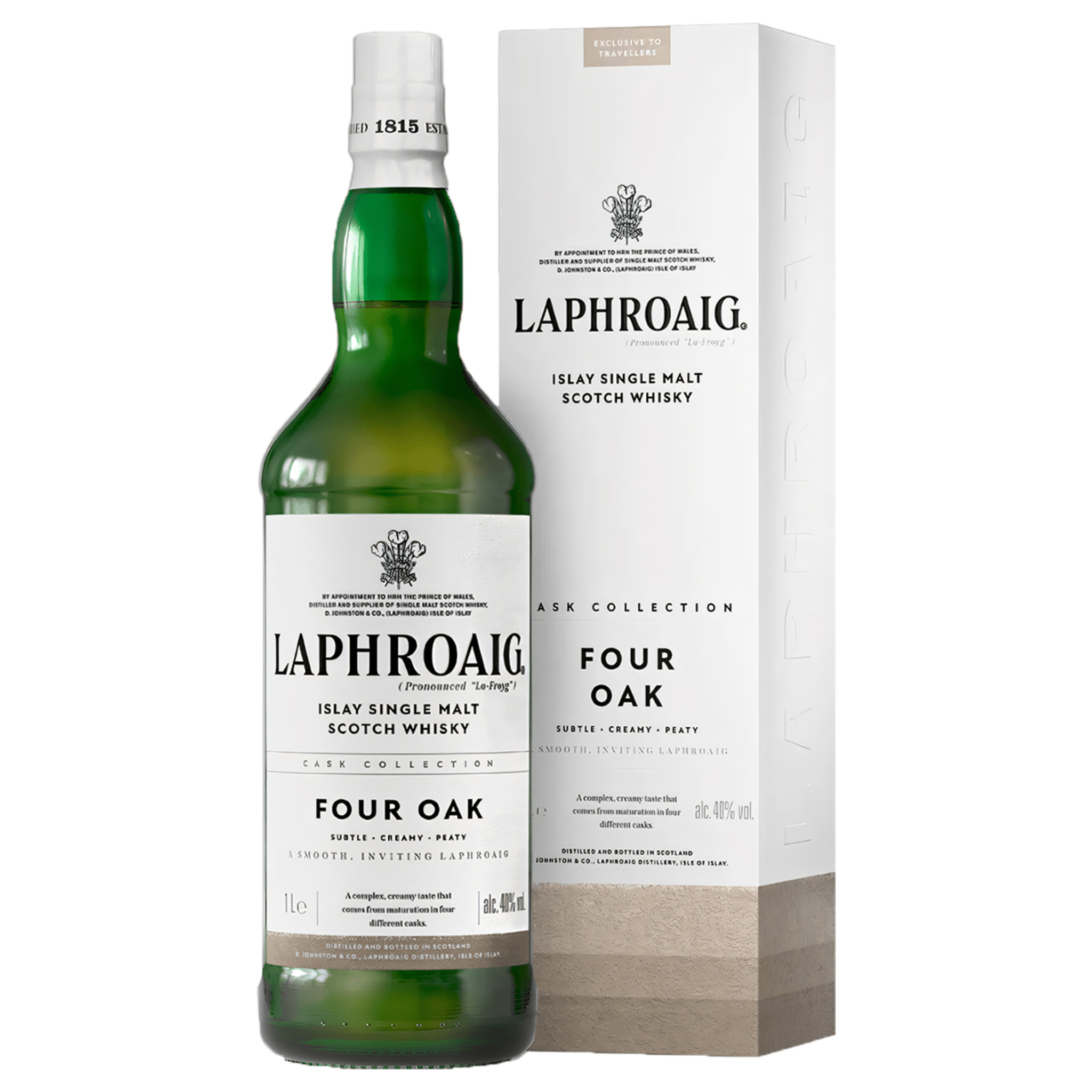 Buy Laphroaig Four Oak 1L w/Gift Box at the best price - Paneco