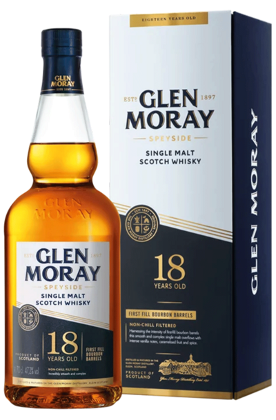 Glen Moray 18 Year Single Malt 700ml with Gift box