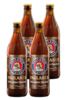 4 x Paulaner Weissbier Dunkel Beer Bottle Pack 500ml