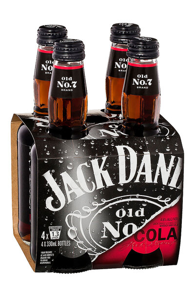 4 x Jack Daniel's Cola 330ml