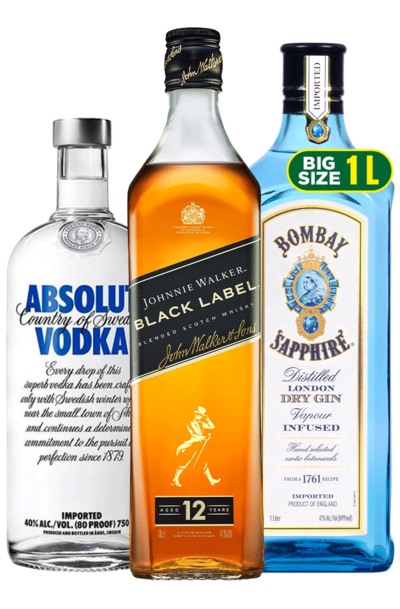absolut-blue-750ml-johnnie-walker-black-750ml-bombay-sapphire-1000ml