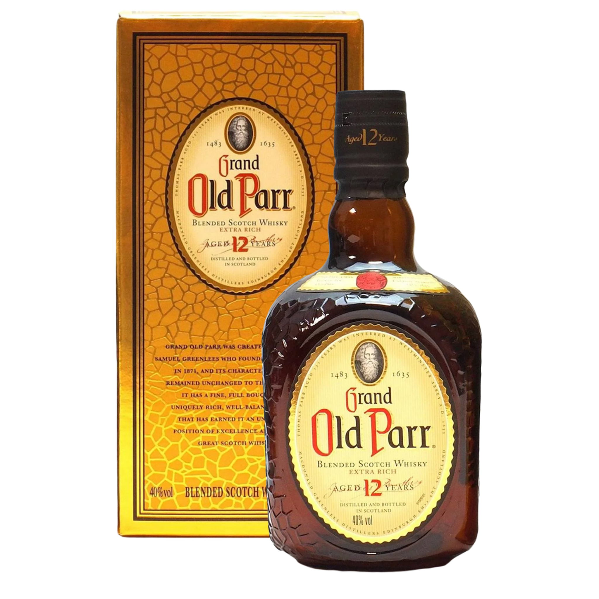 Buy Grand Old Parr 12 Years 1L w/Gift Box at the best price