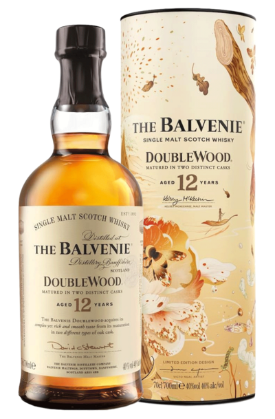 Balvenie 12 Year Double Wood Single Malt 700ml Bottle with Gift Box