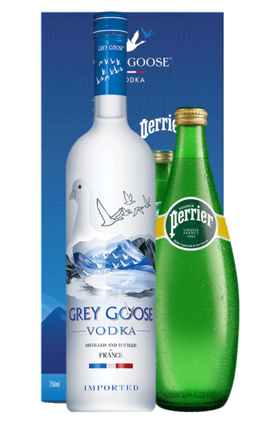 Grey Goose 700ml Bottle with Perrier Cocktail Kit