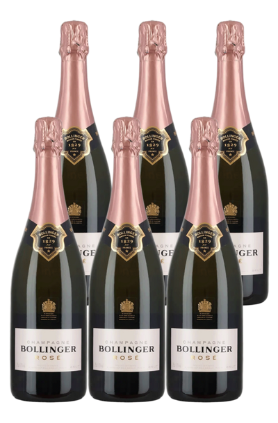6 x Bollinger Rose 750ml